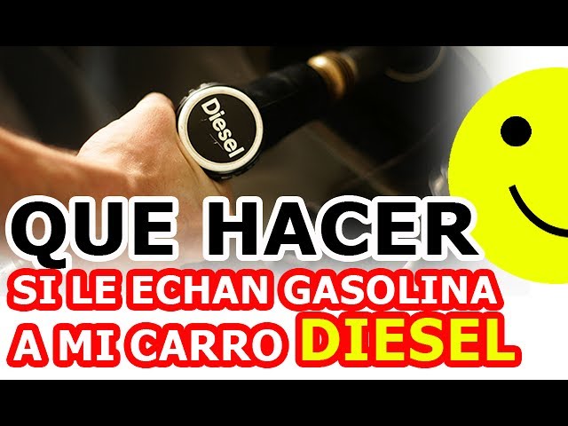 que hacer si te echan gasolina en vez de diésel