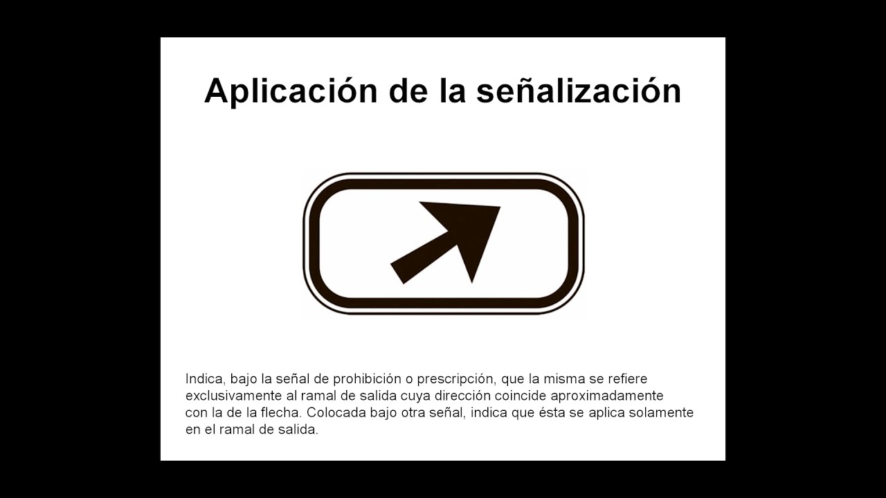 qué indica el panel situado bajo la señal