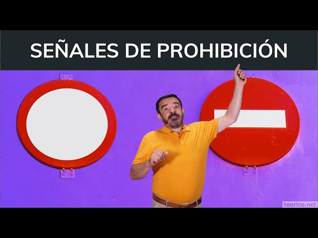 que indica la señal circular azul