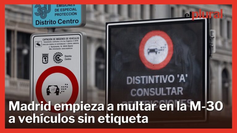se puede circular por la m30 sin etiqueta