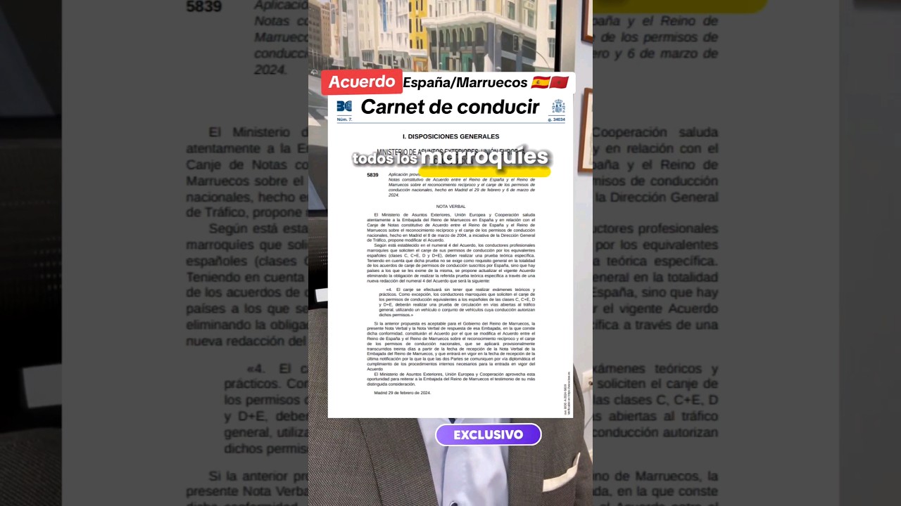 se puede conducir con carnet de marruecos en españa