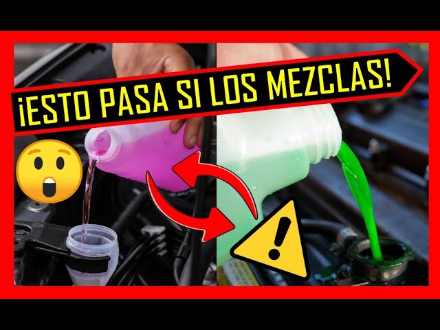 se puede mezclar anticongelante verde y rosa