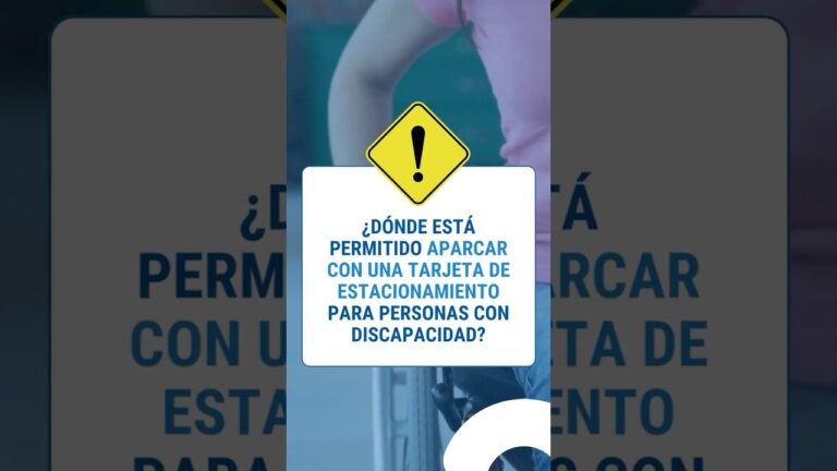 se puede parar en una plaza de minusválidos