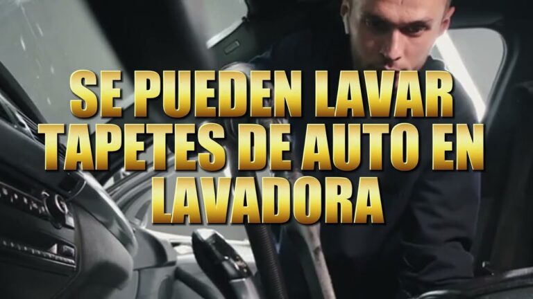 se pueden lavar las alfombrillas del coche en la lavadora