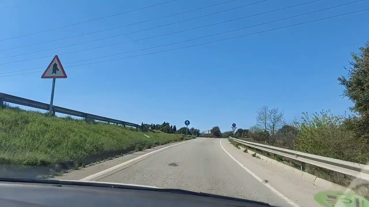señal cambio de sentido al mismo nivel