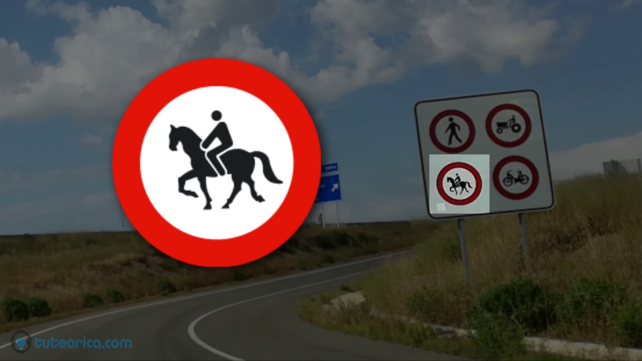 señal entrada prohibida a animales de montura