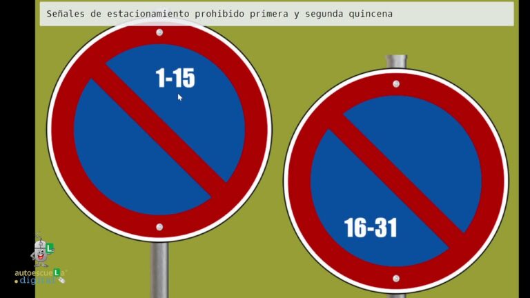 señal prohibido aparcar de 7 a 11