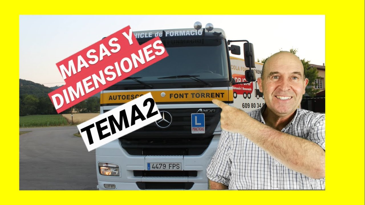 tabla pesos y dimensiones camiones españa