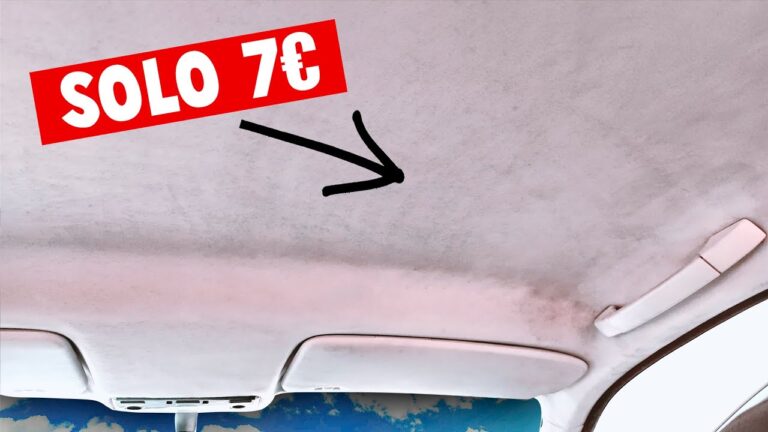 tela del techo del coche despegada