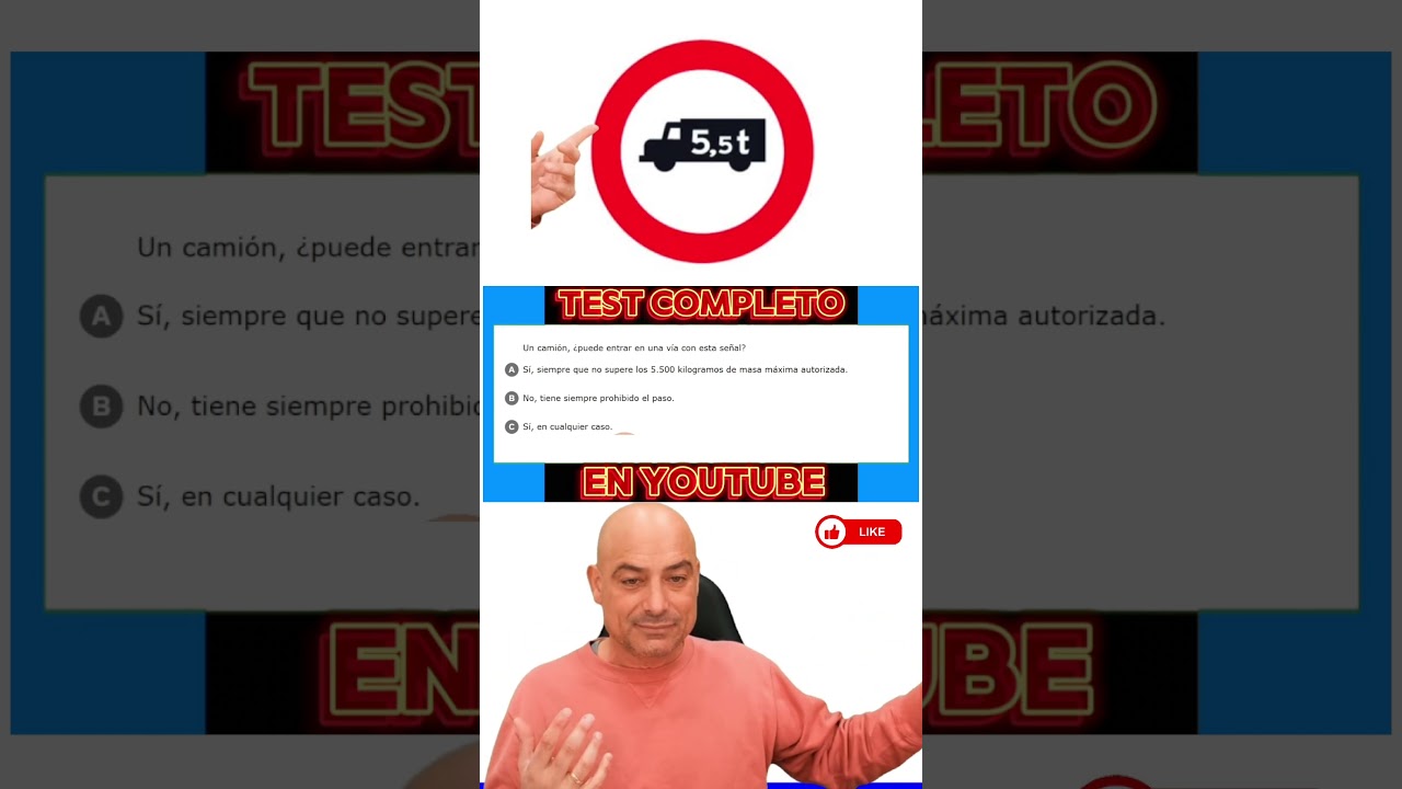 un camión puede entrar en una vía con esta señal