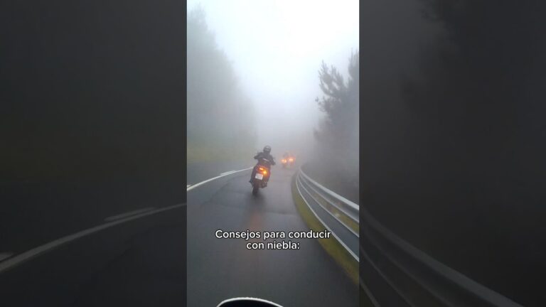 una motocicleta puede llevar instaladas luces antiniebla