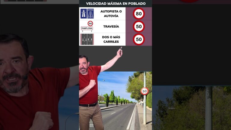 velocidad maxima en autopista dentro de poblado
