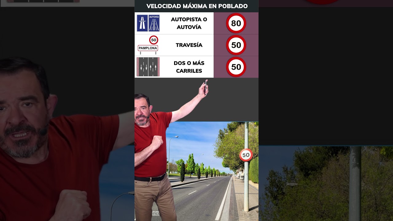 velocidad maxima en autopista dentro de poblado